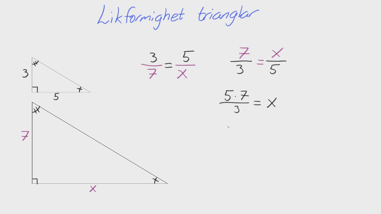 Åk 9 - Adam - Geometri - Likformighet Trianglar