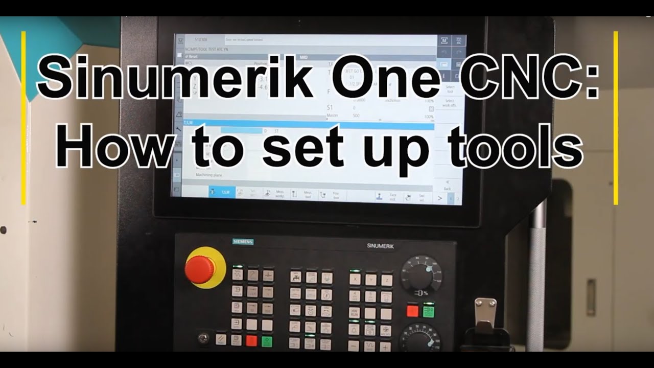 SINUMERIK ONE: How to Set Up Tools