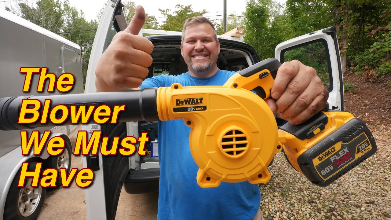 DeWALT’s Mini Cordless 20v Blower (DCE100) Freaking Awesome