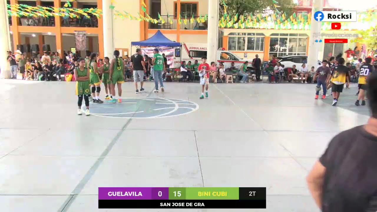 Inauguración y primeros partidos del torneo de basquetbol en San Jose de Gracia Totolapam, Oaxaca.