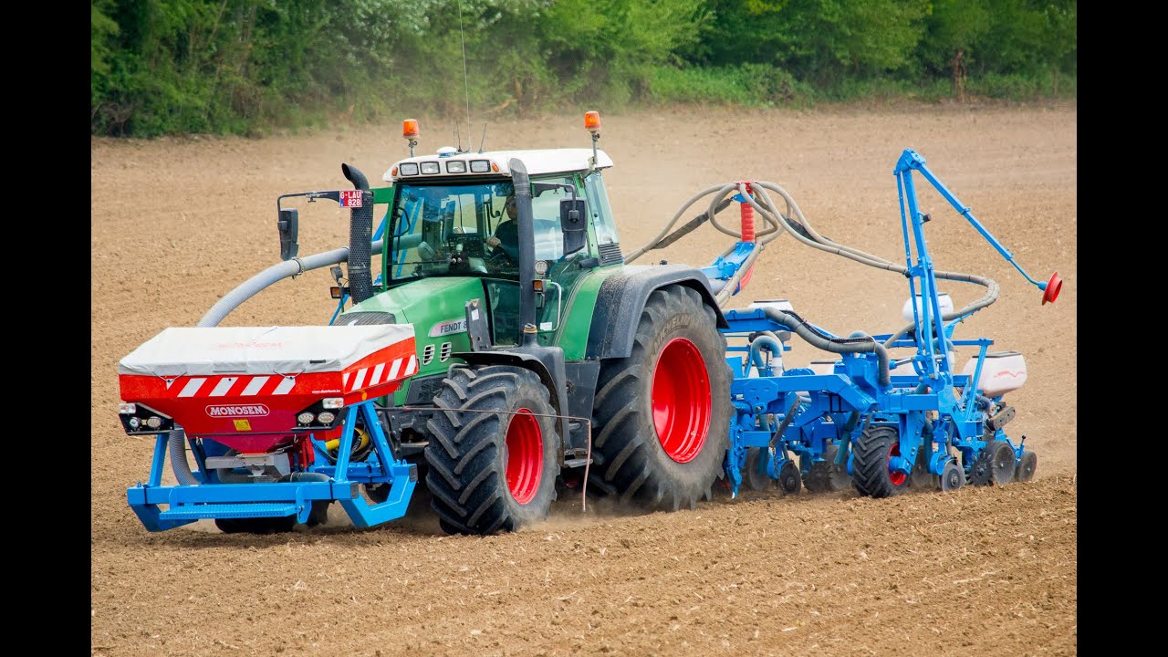 Semis De Maïs | Fendt 818 Vario & Monosem 8 rangs NG+ME & Trémie Frontale