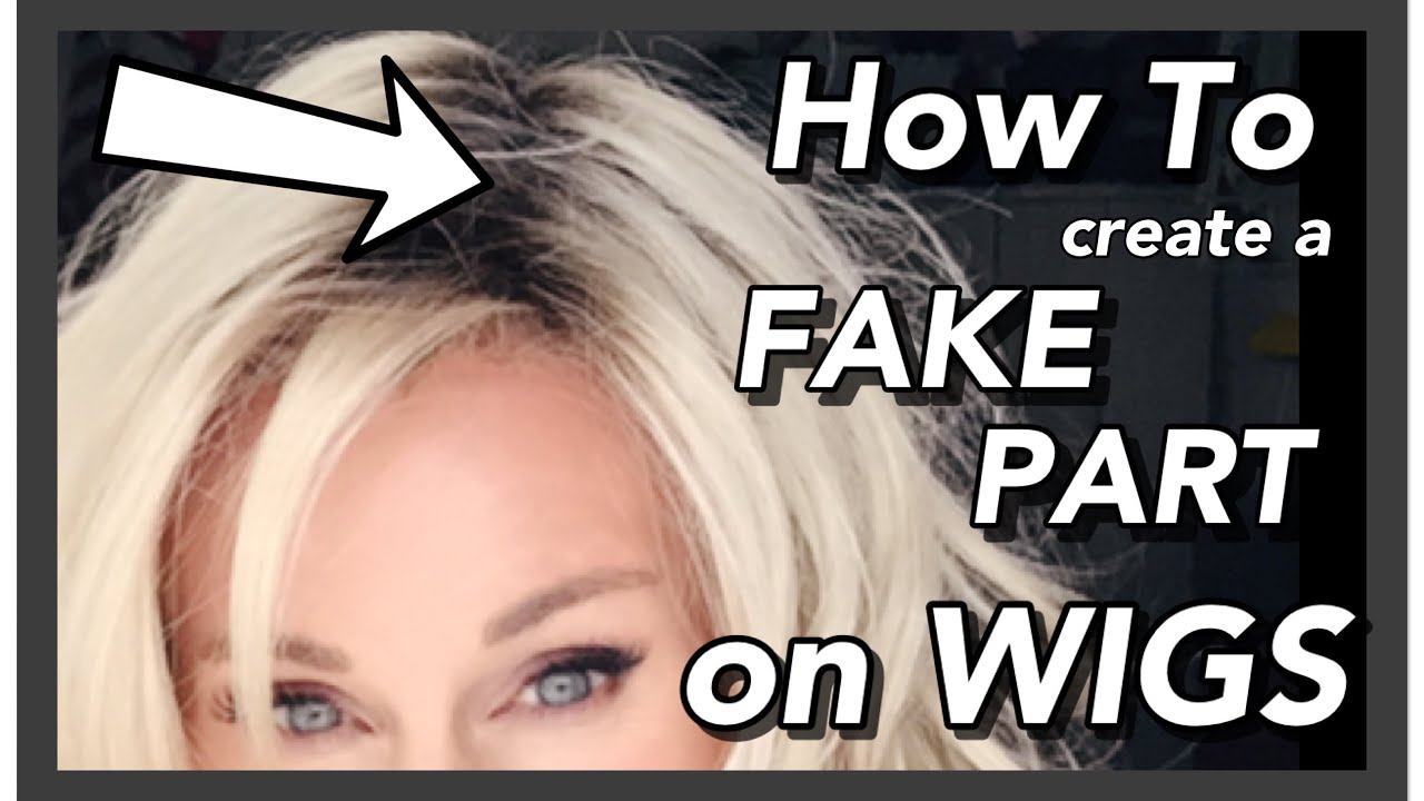 HOW TO create an EASY FAKE PART on a WIG!  #taztips
