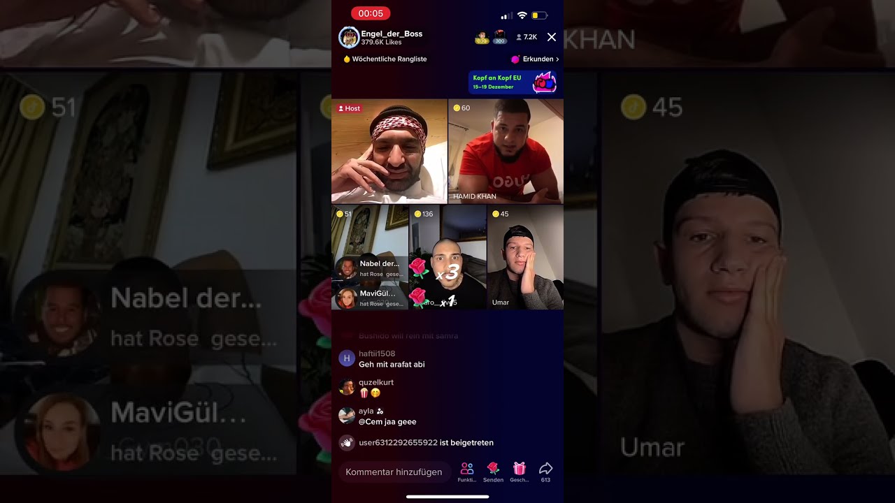 TiktokStreit zwischen Hamid und Alvaro (Engelsgesicht, Umar & Hamza)