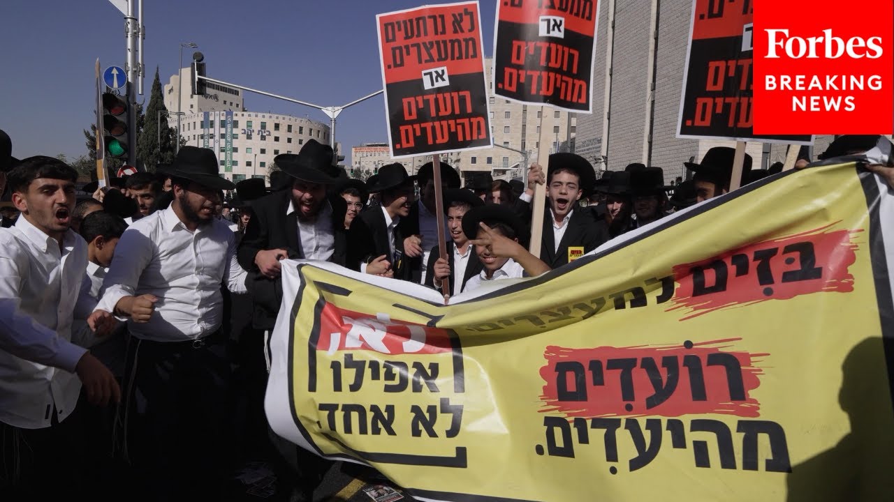 Tens Of Thousands Of Ultra-Orthodox Jews In Israel Protest Against Inclusion In IDF Conscription