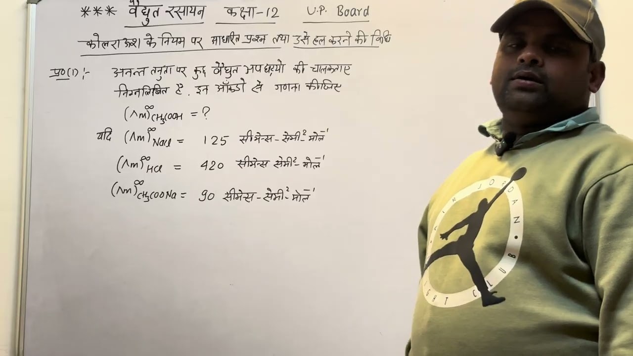 Up board class 12 chemistry  kohlarausch&rsquo;s law and use of law of electro chemistry#video #education 