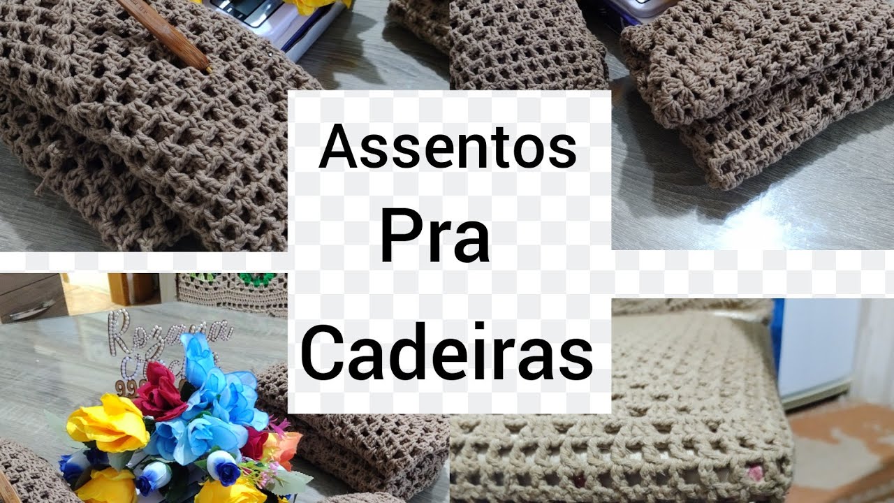 #vlg assentos pra cadeiras de crochê 🧶