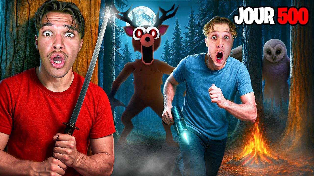Combien de NUITS peut-on Survivre avec les MEILLEURS CLASSES dans la forêt ? (ft. toinelag)