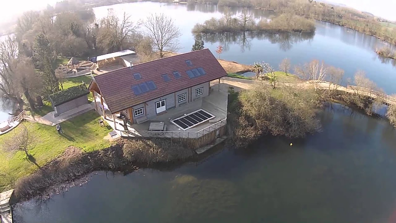Aerial View of Cotswold Log Cabin