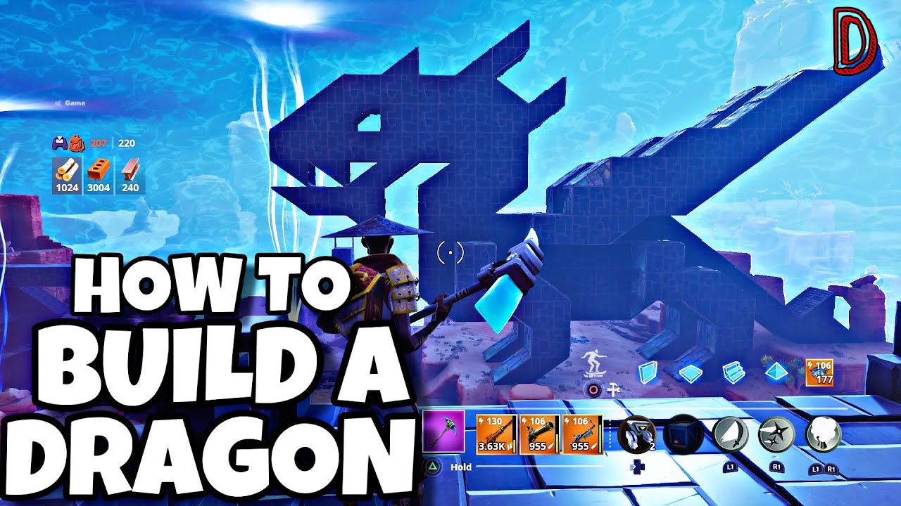 HOW TO BUILD A DRAGON IN FORTNITE | EASIEST METHOD