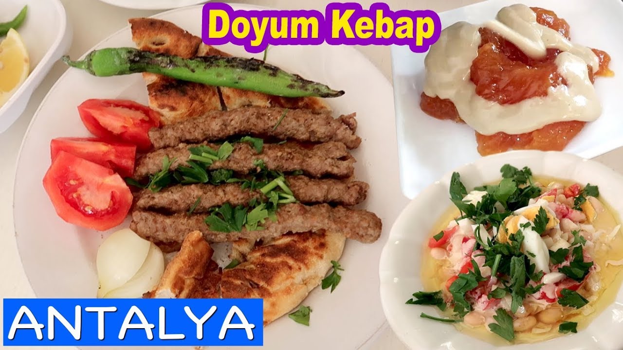 DİKKAT!!! BAĞIMLILIK YAPAR | Şiş Köfte, Tahinli Piyaz, Kabak Tatlısı | Doyum Kebap ANTALYA