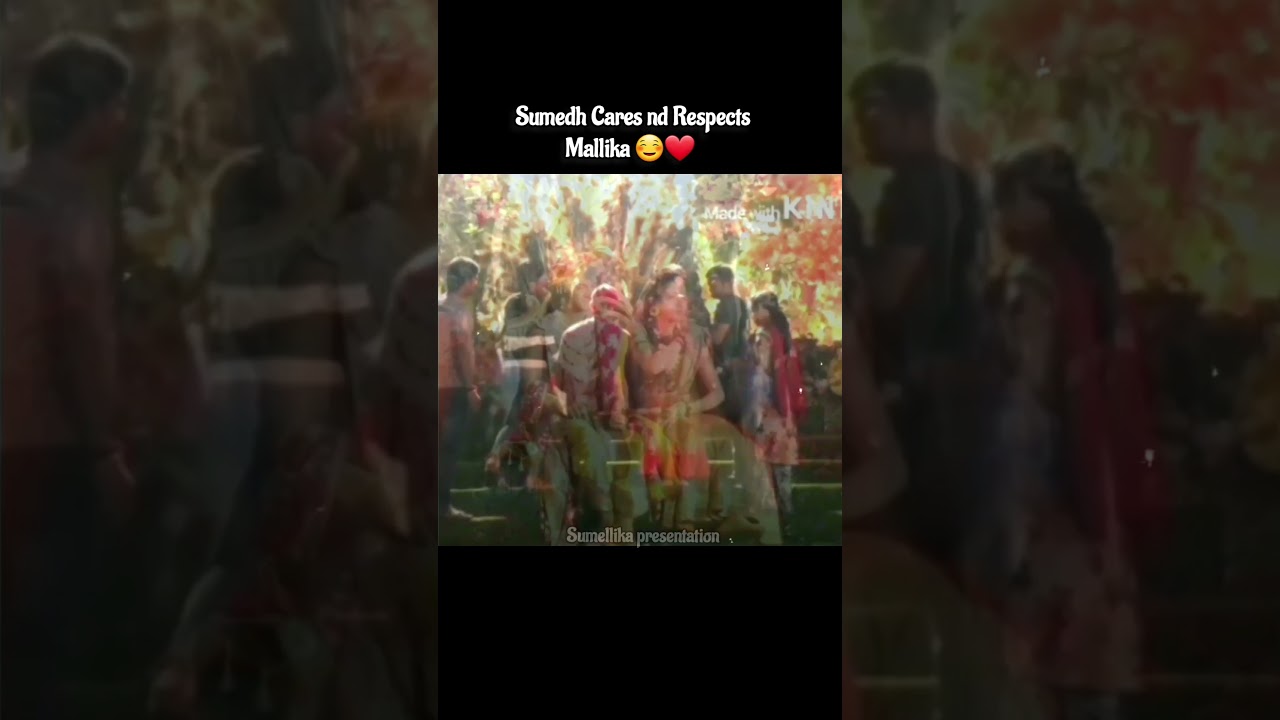 ||Sumedh Cares nd Respects Mallika ☺️❤️|| #youtubeshorts #shorts #sumellika #raadhakrishna