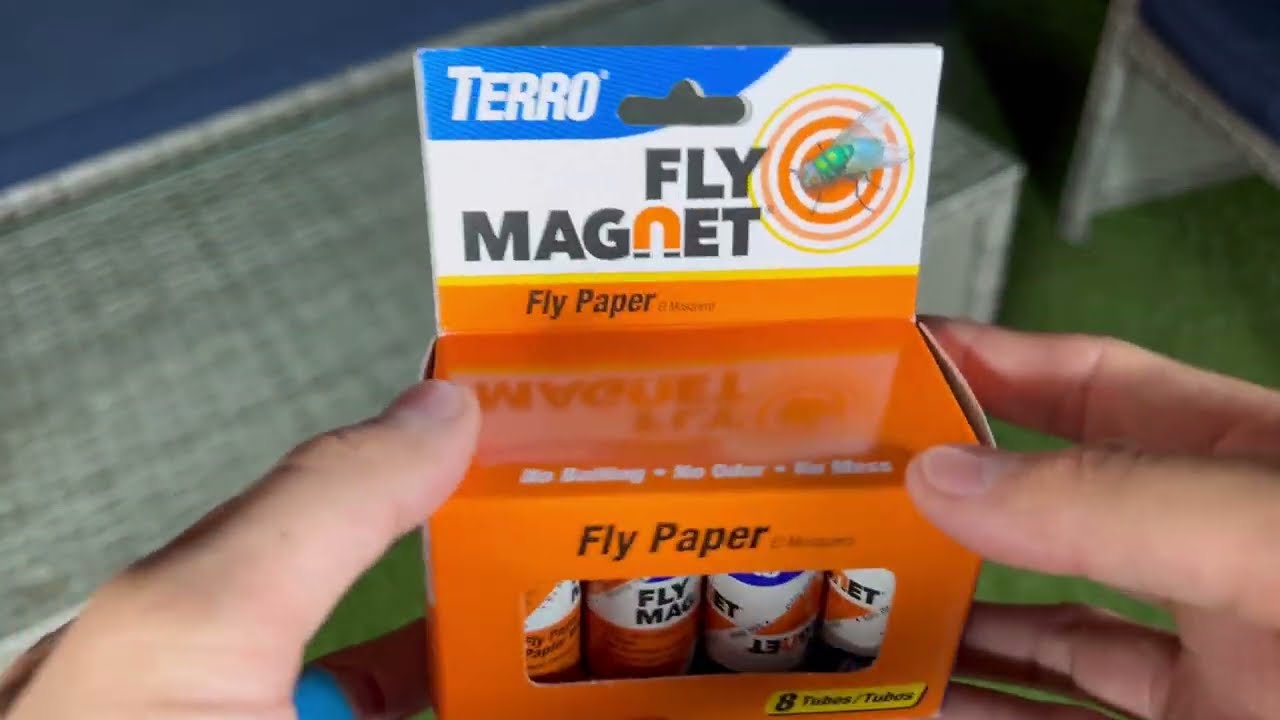 Магнитная липкая бумажная ловушка для мух Terro Fly