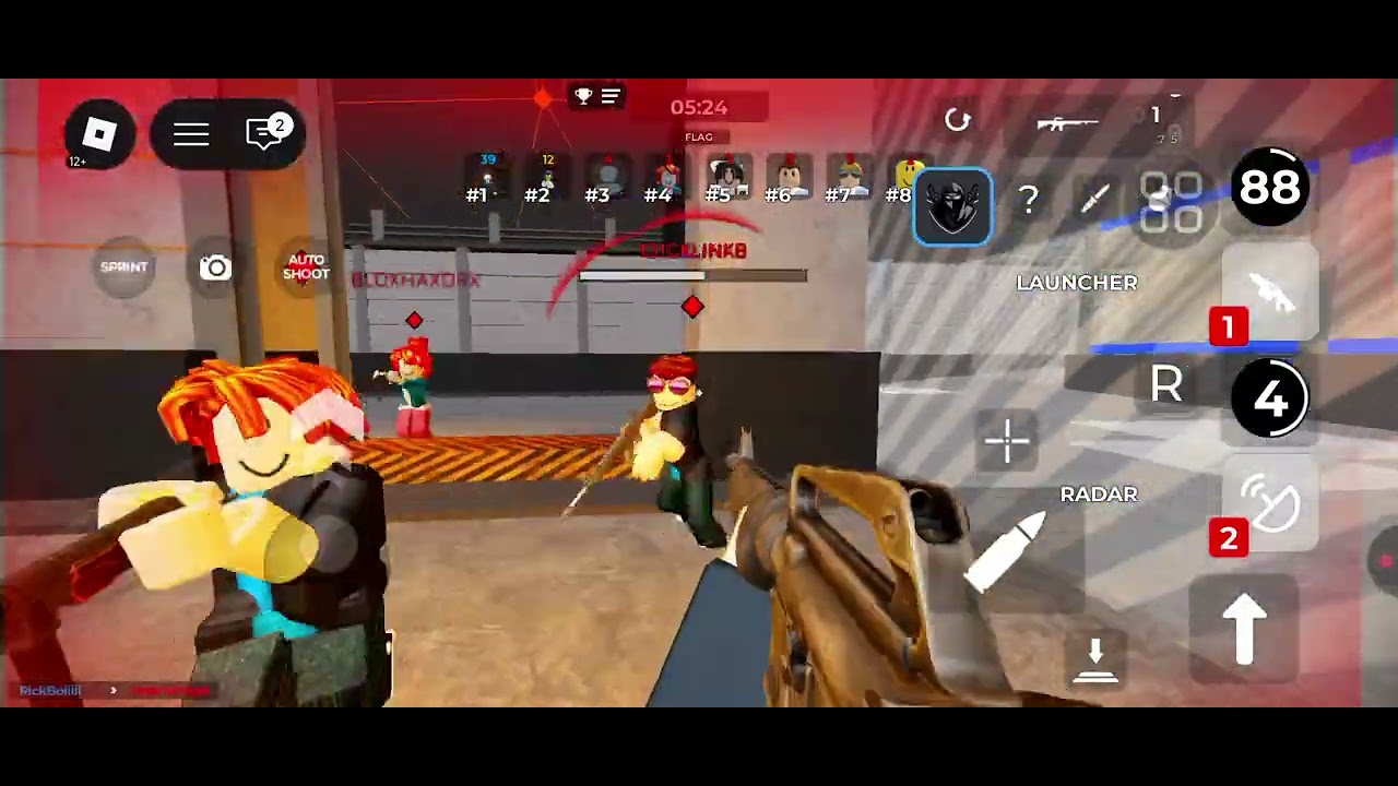 Samsung Galaxy A06 Roblox Gunfight Arena Gameplay