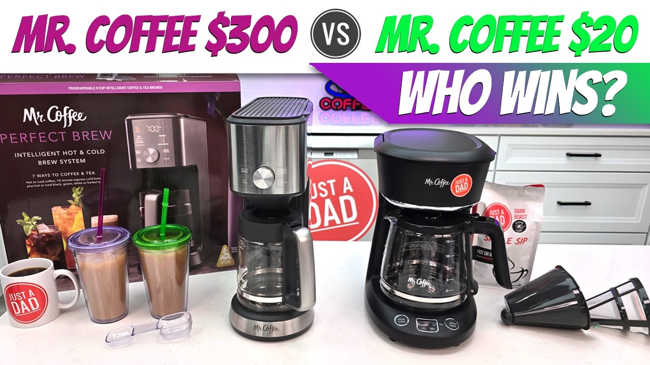 Mr. Coffee Perfect Brew Intelligent $300 vs Brew Now or Later $20 Coffee Maker  WHO WINS?