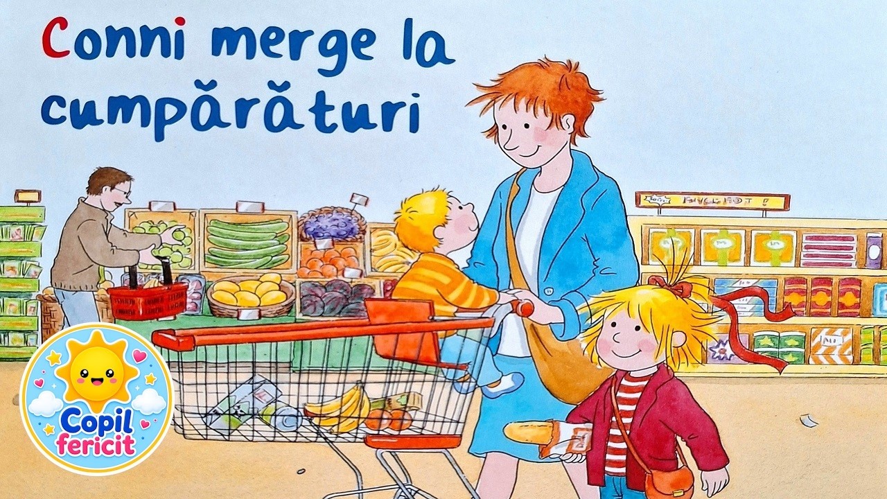 CONNI MERGE LA CUMPĂRĂTURI 🛒 | Poveste educativă - responsabilitate și reguli sociale la cumpărături