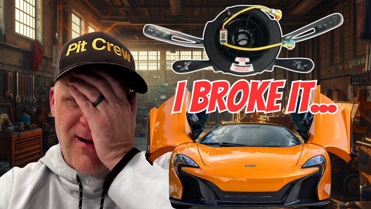 Я сломал свой McLaren 650S… А потом починил ВСЁ (подрулевой переключатель + ремонт пружины часово...
