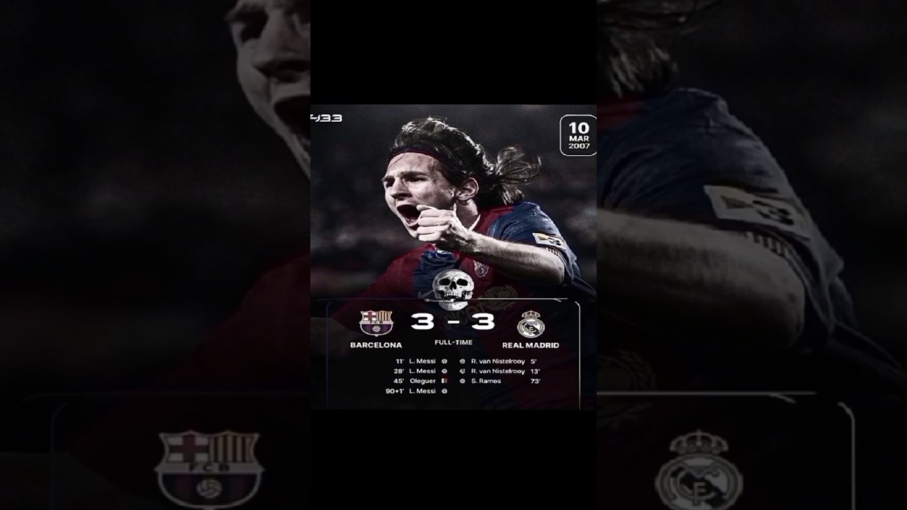 legendary messi hattrick's 💀#shorts #viral