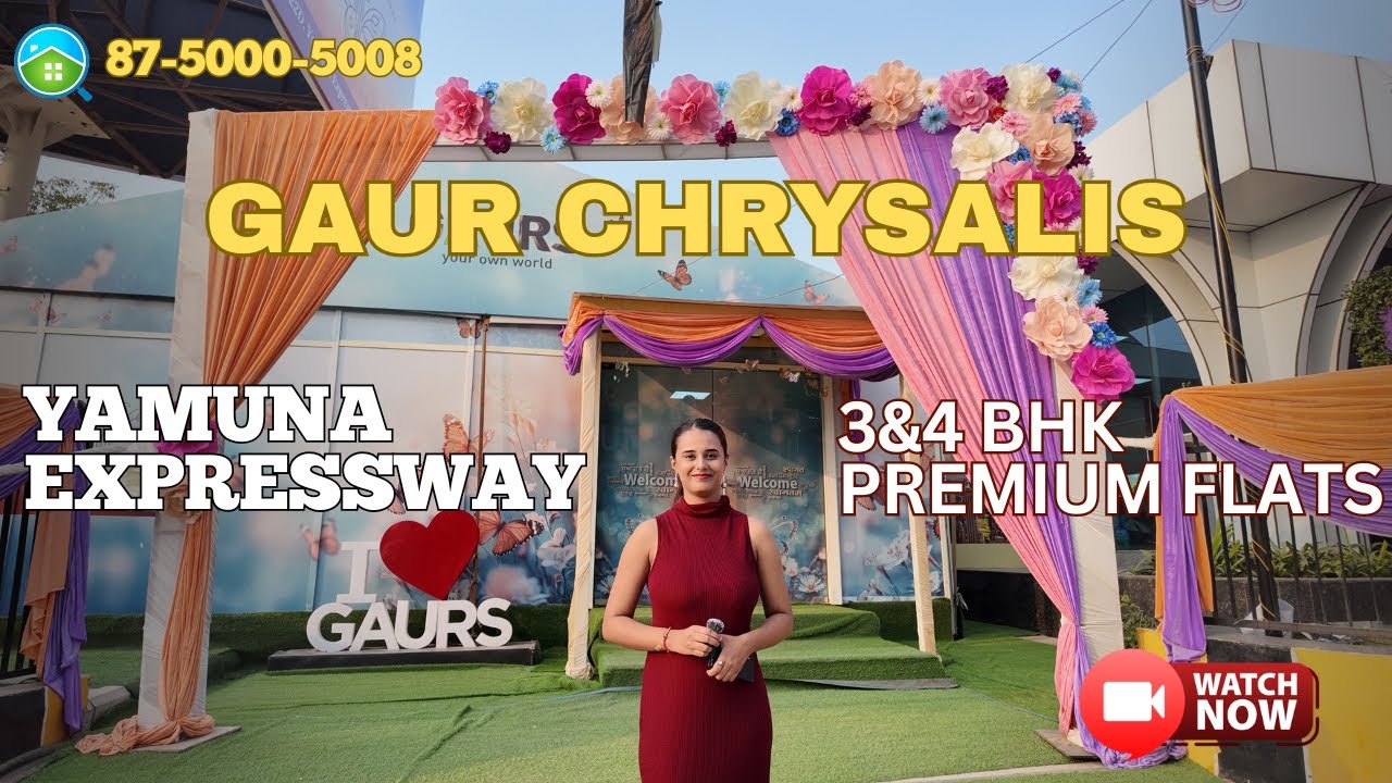 Gaur Chrysalis Sector 22D | New 3 & 4 BHK Luxury Homes on Yamuna Expressway | 75k Sq.ft Clubhouse