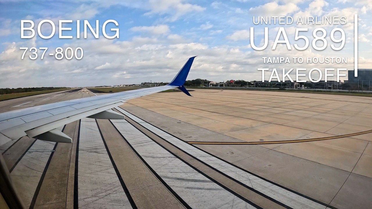 Takeoff [4K]: UA589 - Tampa International (KTPA) Airport - Boeing 737-800 - TPA to IAH