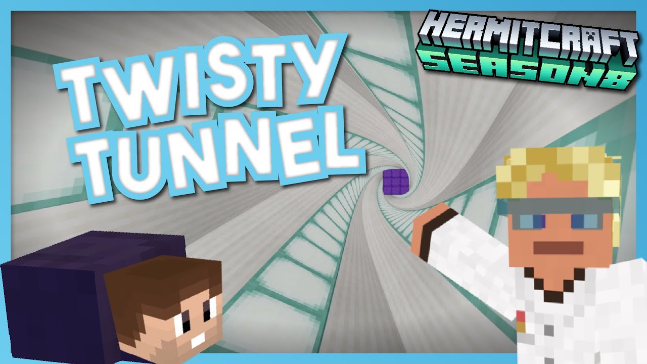 Tunnel with a Twist! - Minecraft Hermitcraft Season 8 #10