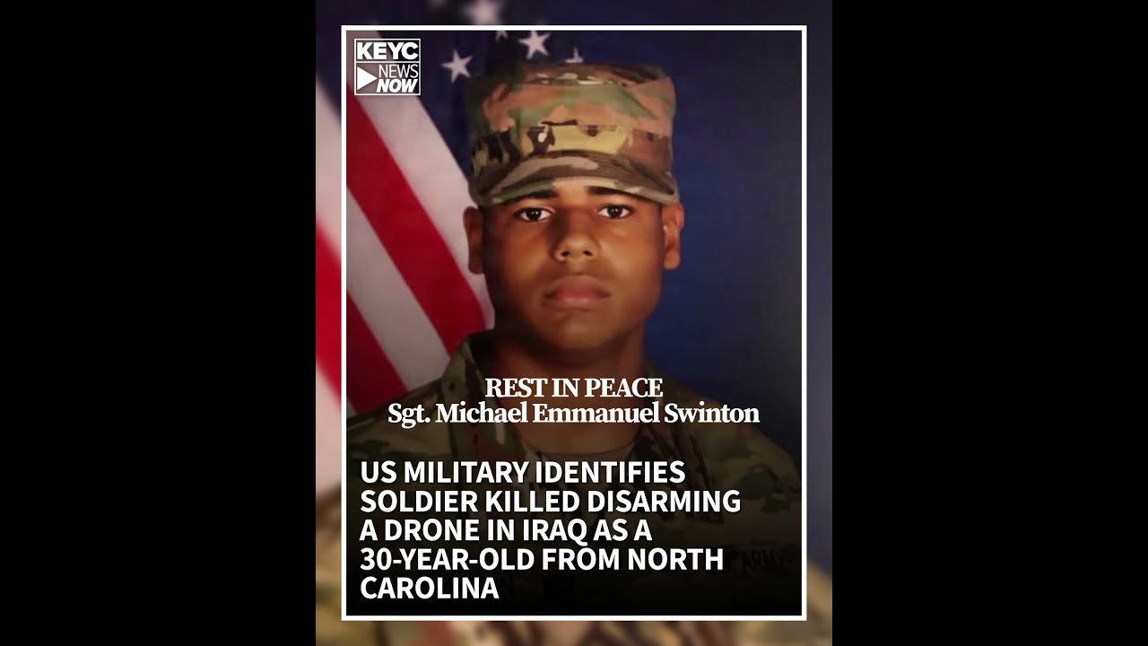 US military identifies soldier killed disarming a drone in Iraq as a 30-year-old from North Carolina