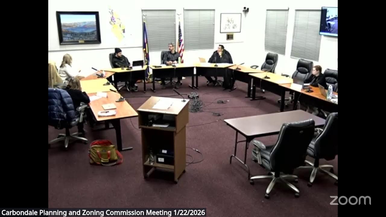 Town of Carbondale Planning and Zoning Commission January 22, 2026 Meeting