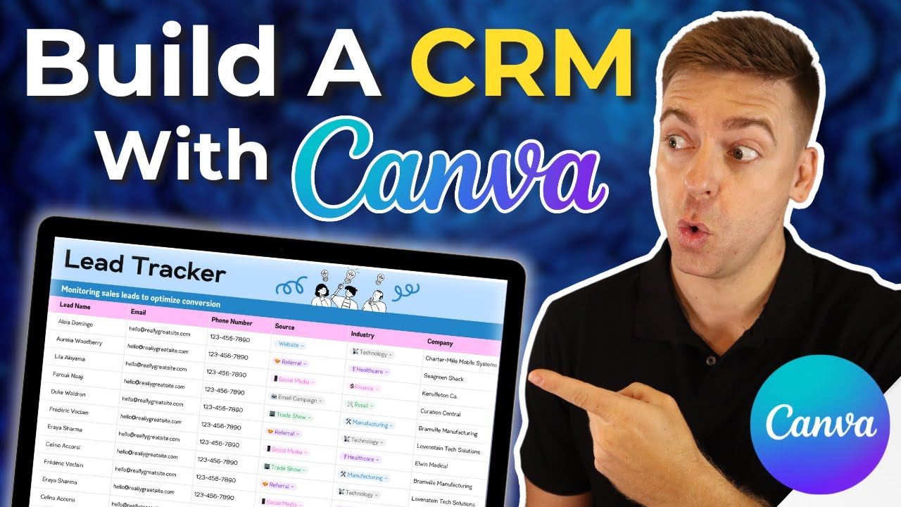 How to use Canva as a CRM | Build Your CRM with Canva Sheets (Free & Easy)