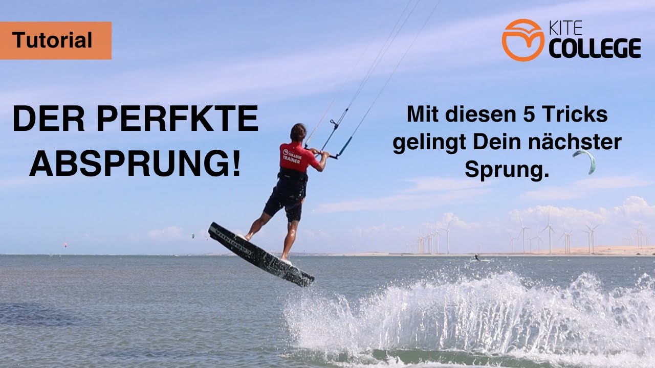 Kitecollege Tutorial I Kitesurfen 5 Tipps zum Absprung I Springen lernen I Kitekurse