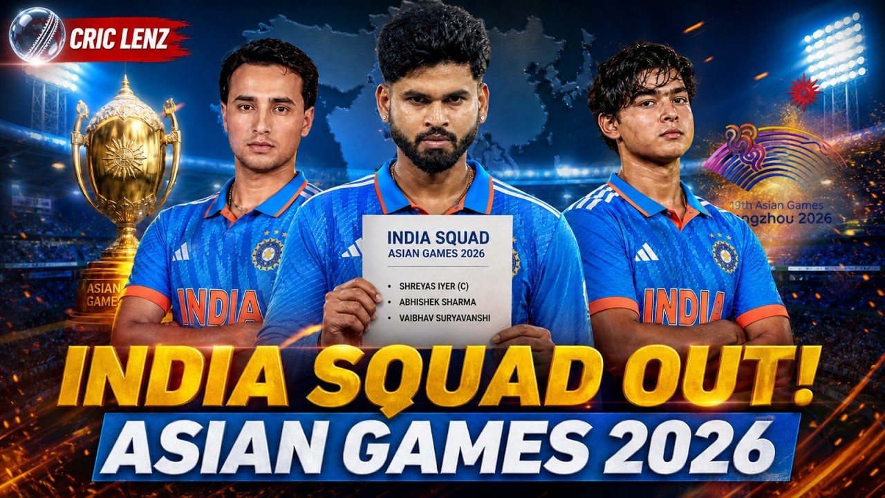 India Asian Games 2026 Squad Prediction 🇮🇳 Final Team, Captain & Biggest Surprise
