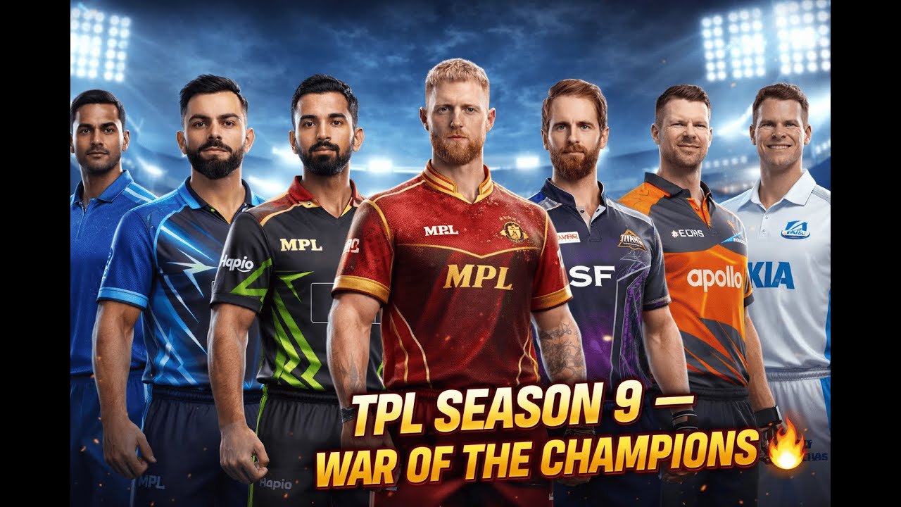 TPL SEASON 9 LIVE 🔴 | WAR OF THE CHAMPIONS 🔥 | Epic T20 Battles! 