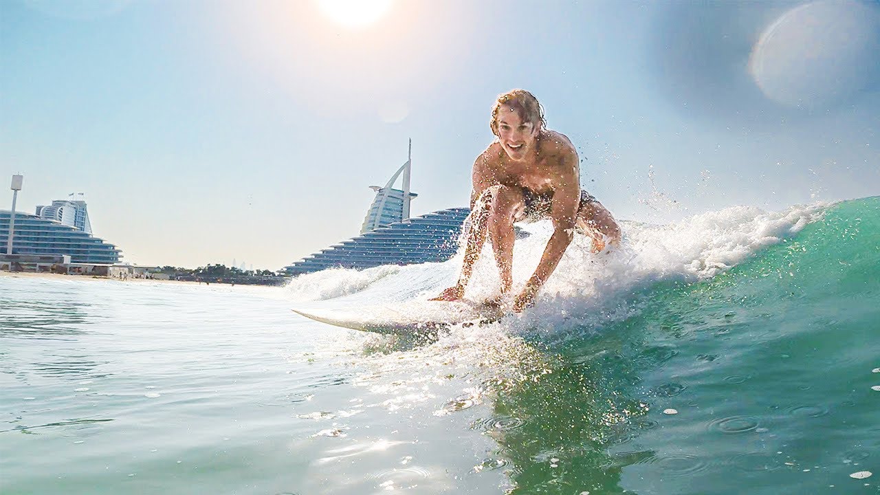 Surfing In Dubai Secret Spot