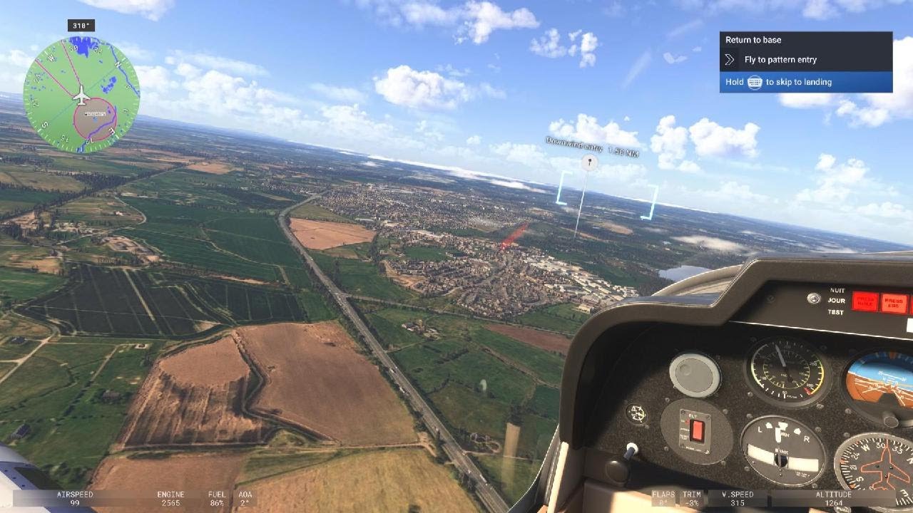 Microsoft Flight Simulator 2024 First Flight over Glazebury Uk