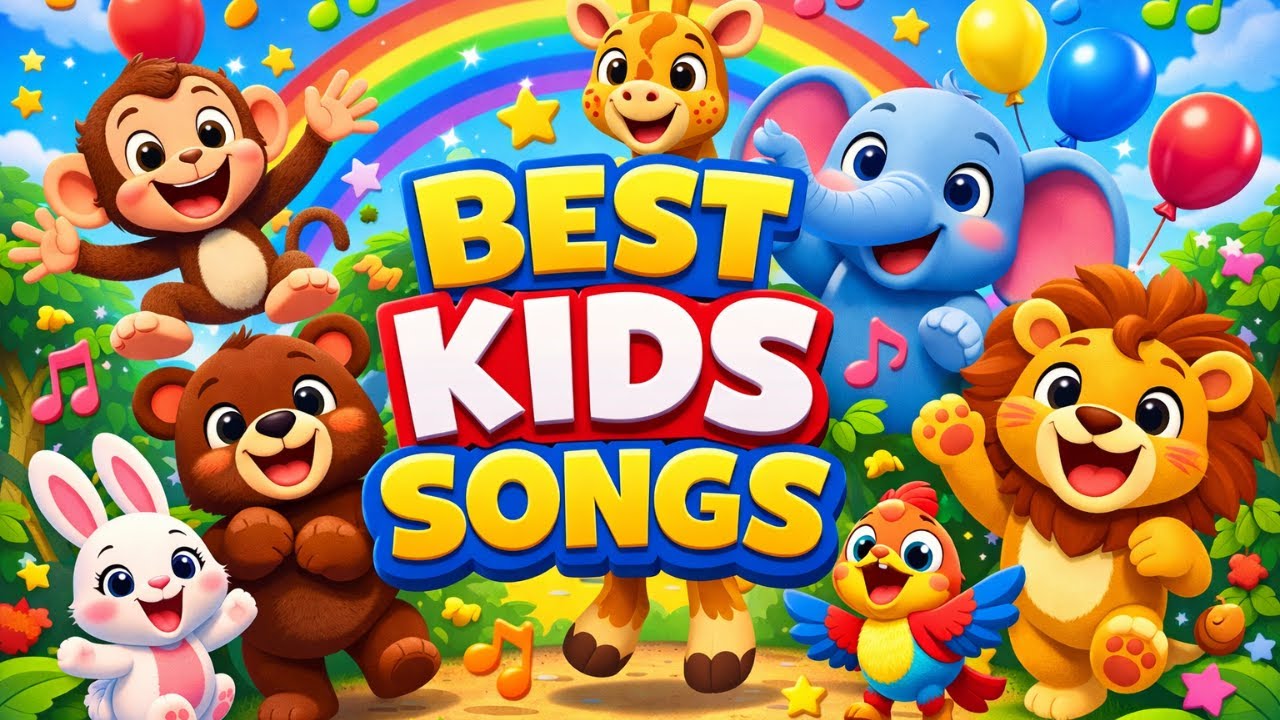 🎉👉 BEST ANIMAL SONGS FOR KIDS 🎶🐵🦁🌈