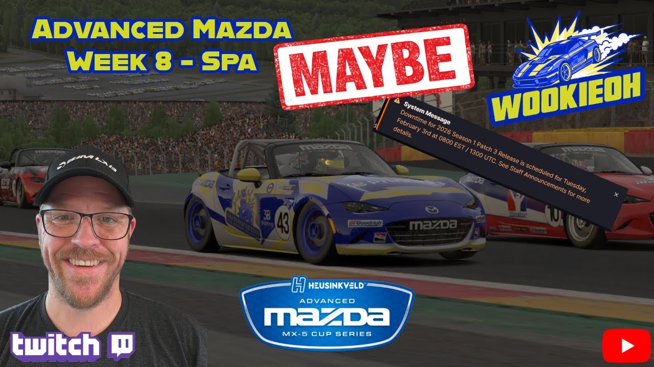 Advanced Mazda MX-5 @ Spa *MAYBE* #iracing #wookieoh