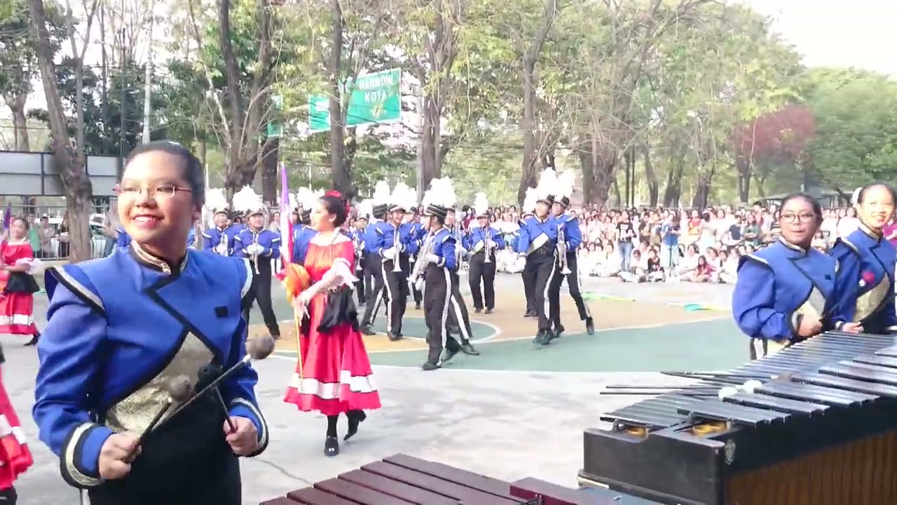 Putri Santa Ursula Marching Brass (PSUMB) - Open House 2015 - Into The Light & Sing Sing Sing