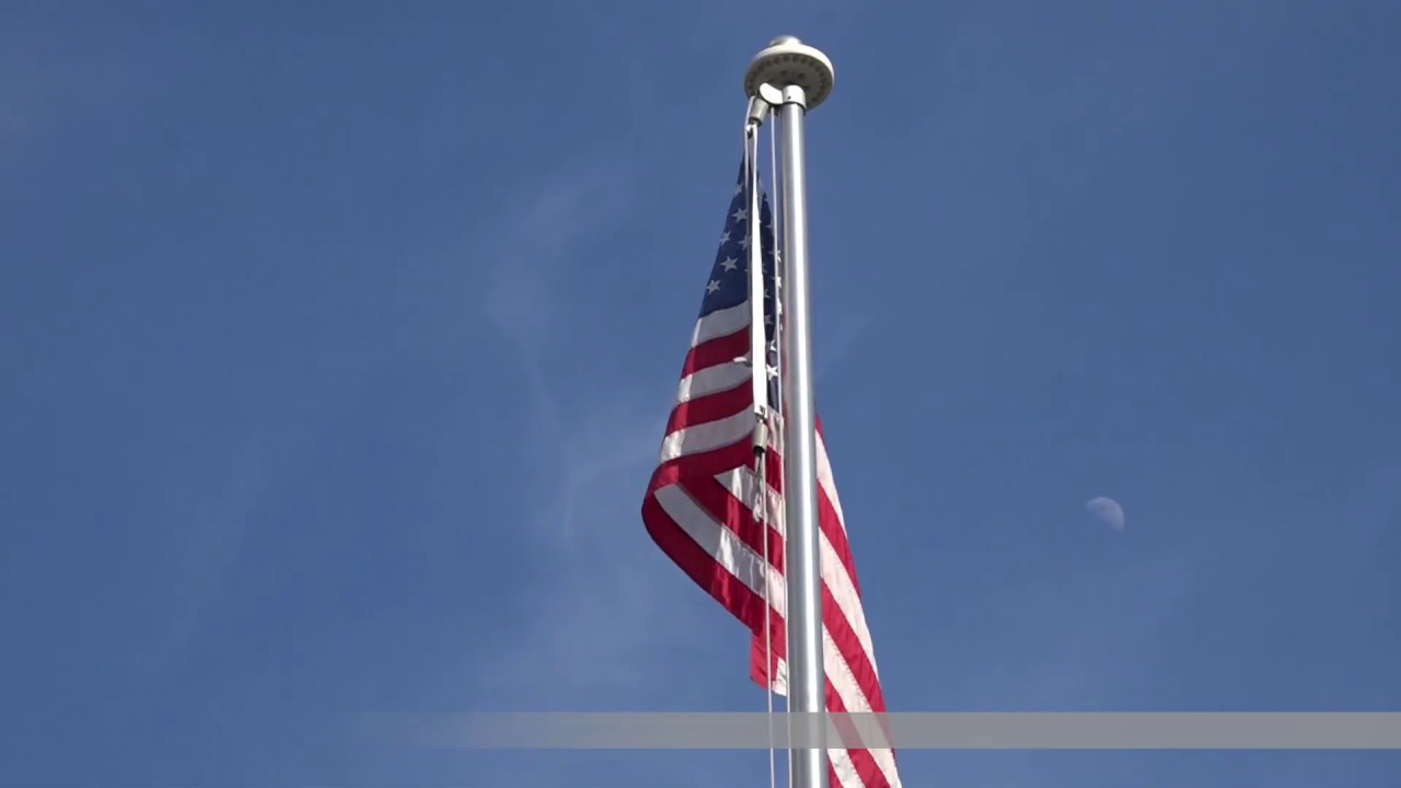 Properly Lowering an American Flag
