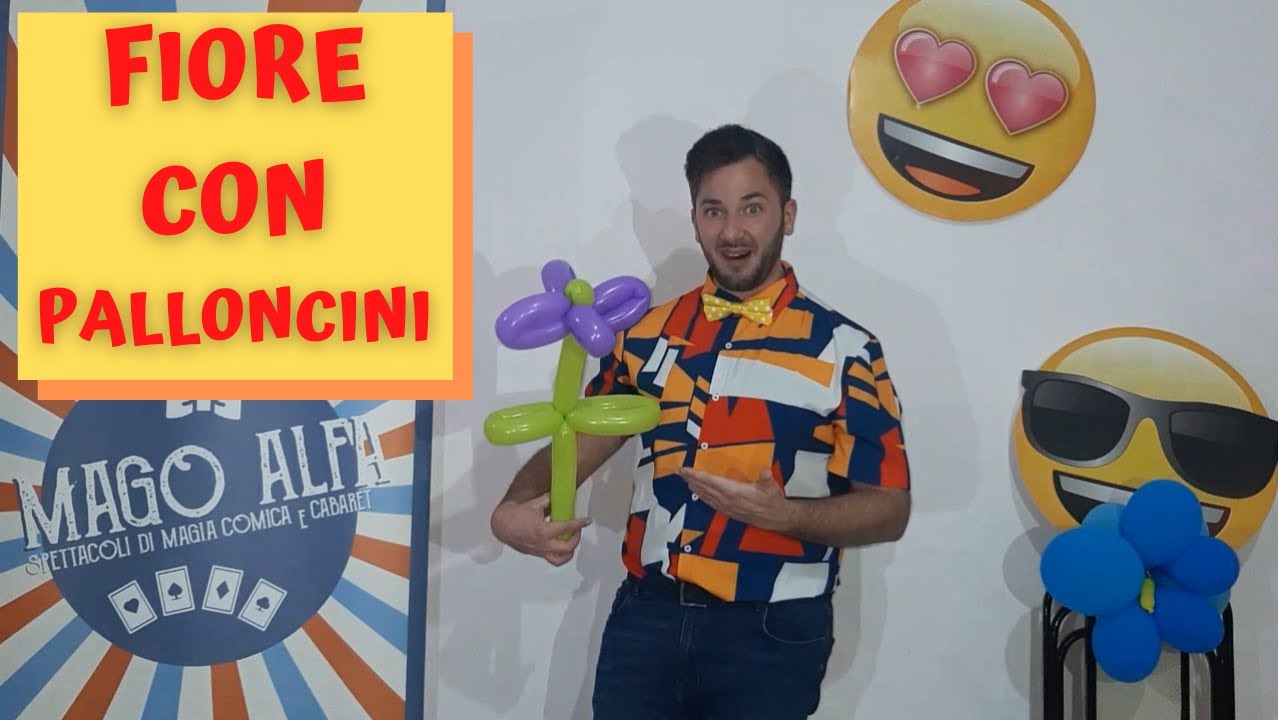 COME FARE UN FIORE CON I PALLONCINI | Tutorial balloon flower