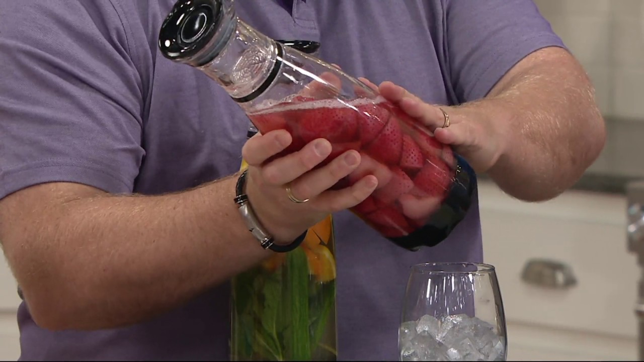 Set of 2 45 oz. Fruit Infusion Flavor Jar on QVC