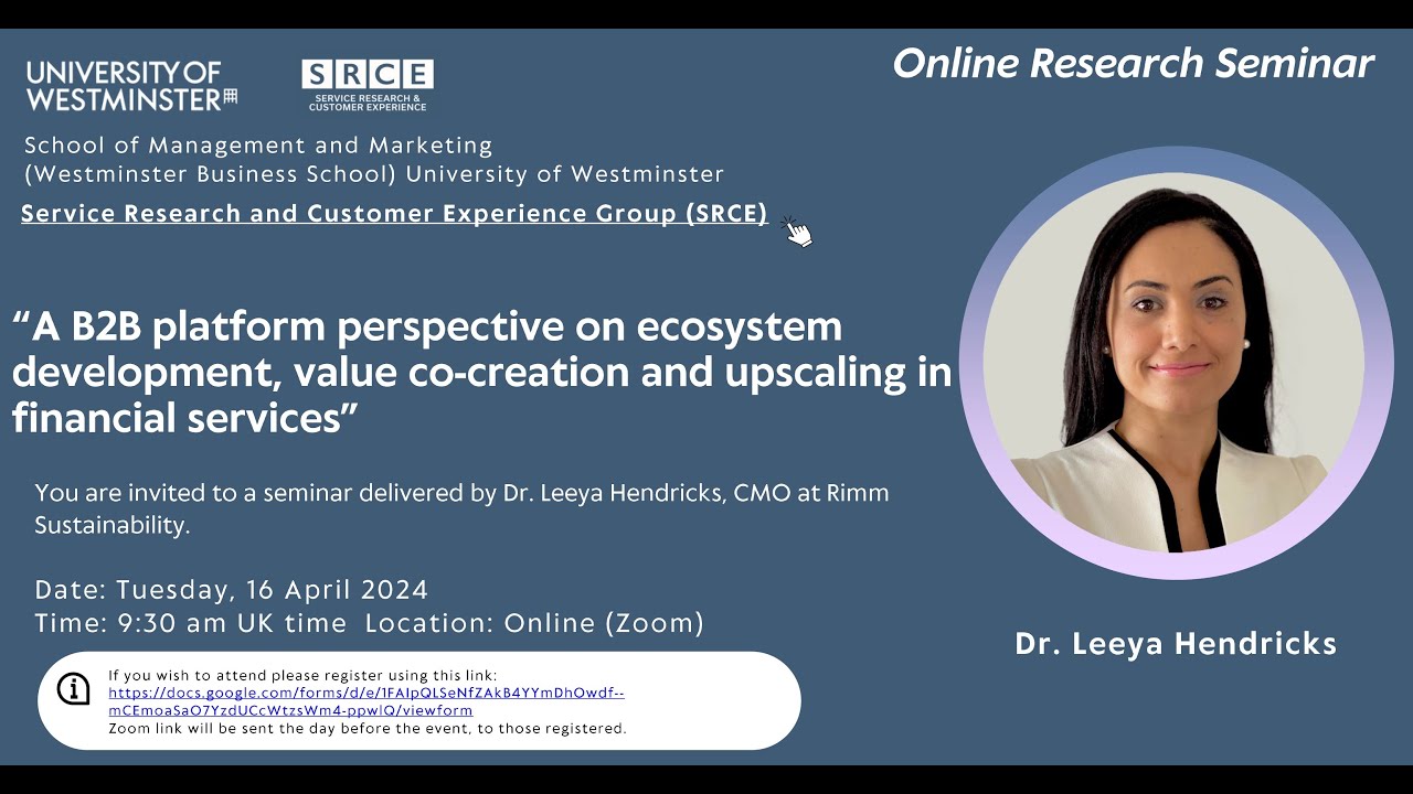 A B2B platform perspective on ecosystem development