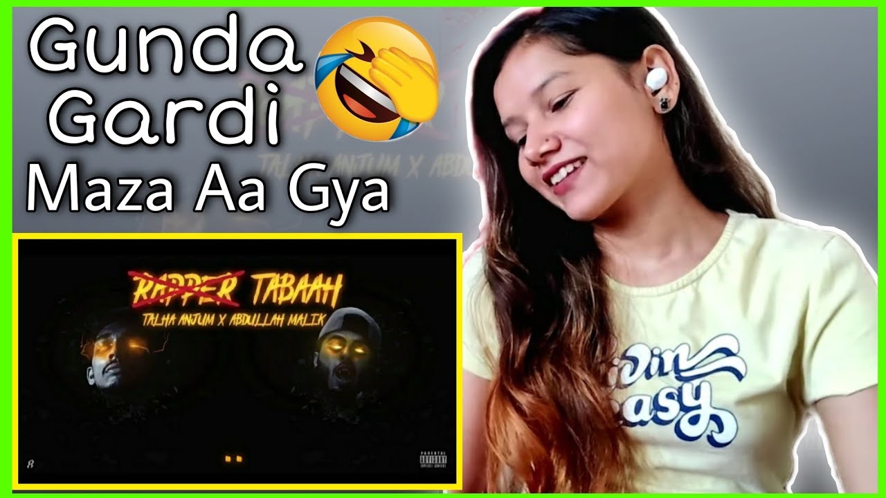 Rapper Tabaah - Rap Demon | Talha Anjum | Official Lyrics Video | Ruchika Chhetri Reaction