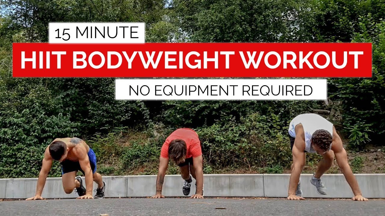 15 MIN HIIT BODYWEIGHT WORKOUT  (No Equipment Required) | Gym Performance