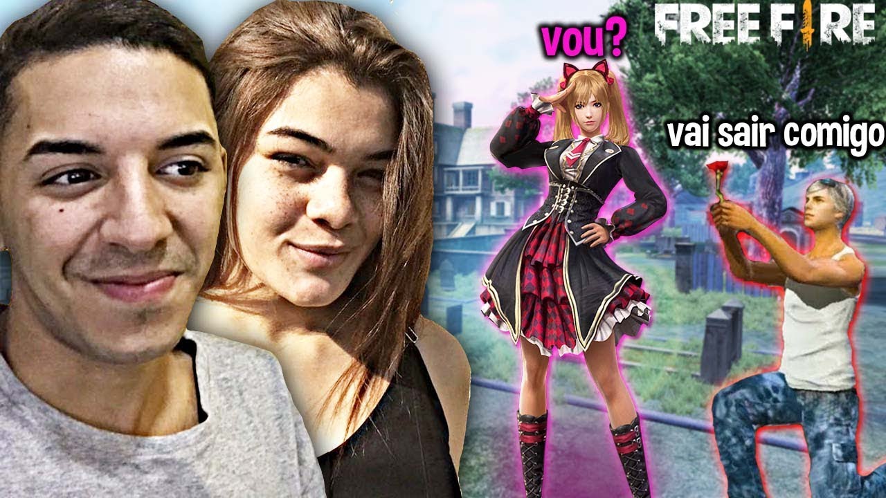 FINGI ser MINHA NAMORADA e DERAM EM CIMA DELA no FREE FIRE😱