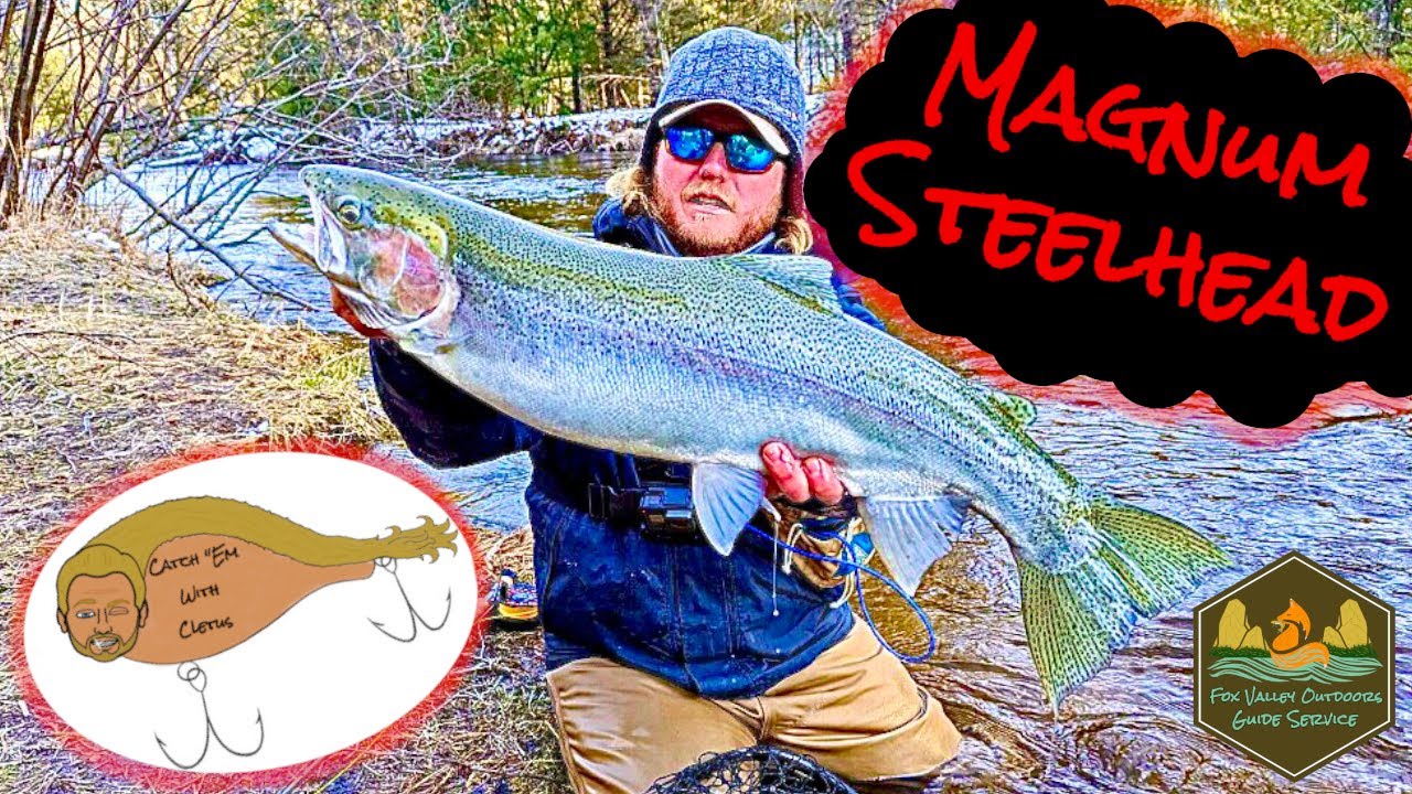 Fishing the Pere Marquette River for Steelhead (Magnum Steelhead)