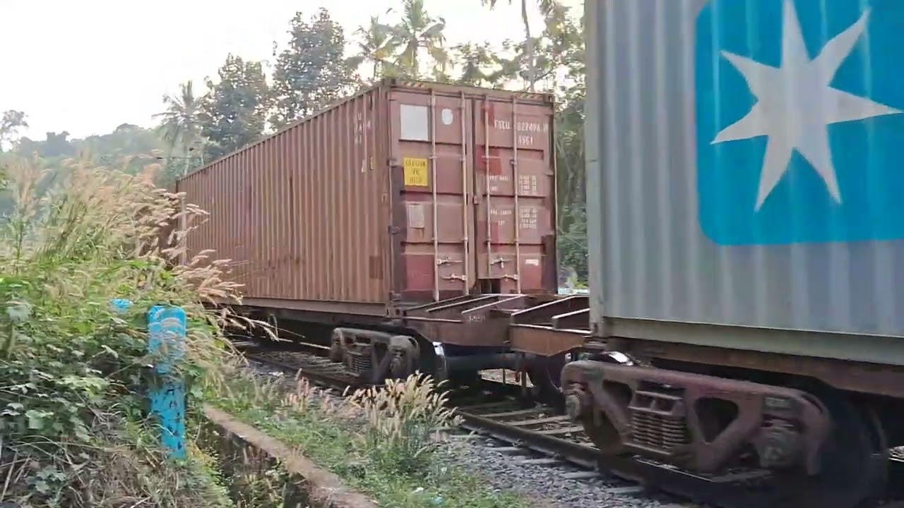 Container (Concor) Goods Train Heading Towards Mumbai Led By PTRU WAG9HC Electric Locomotive