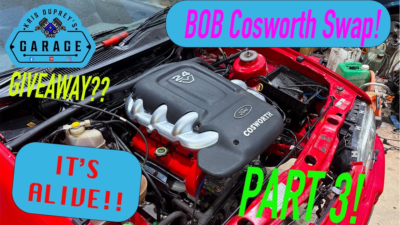 IT'S ALIVE! - Pt3 - Fitting a 2.9 Cosworth V6 BOB into a Ford Sierra! ECUMaster Black ECU!