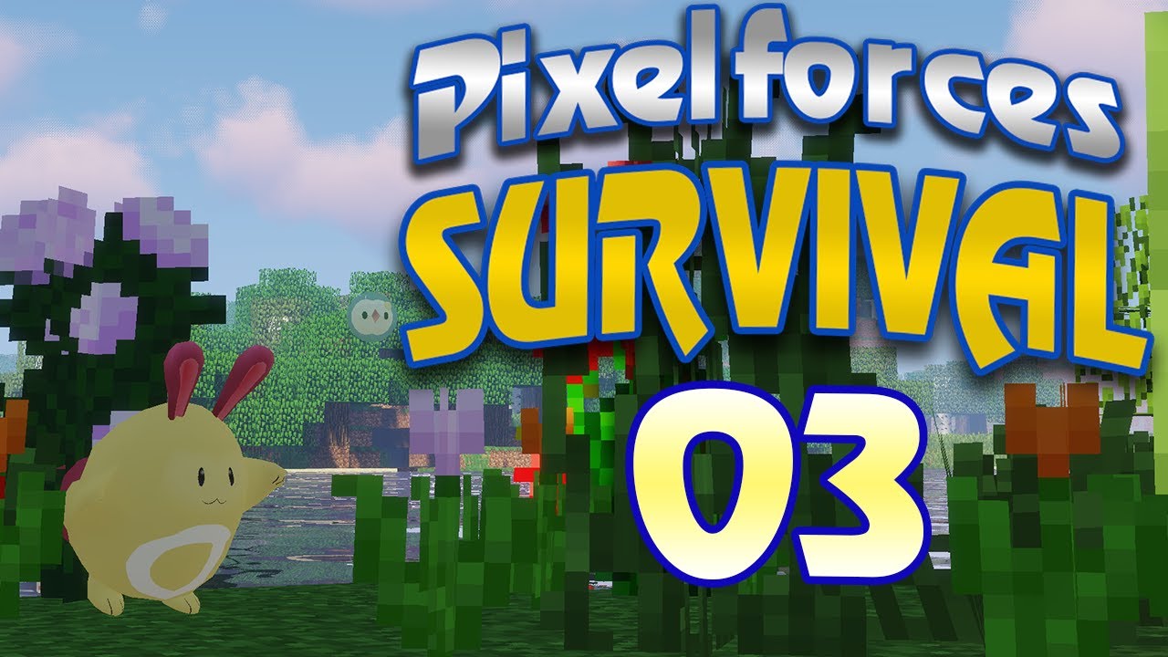 Zappy the flower thief! |Pixelforces server survival S2 Ep.03|