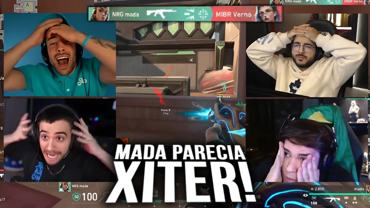 REAÇÃO DOS STREAMERS VENDO O MADA CAGANDO TUDO CONTRA O MIBR!