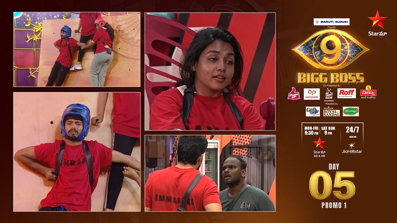 Bigg Boss Telugu 9 | Day 5 - Promo 1 | Captaincy task on fire! 🔥 | Nagarjuna | Star Maa