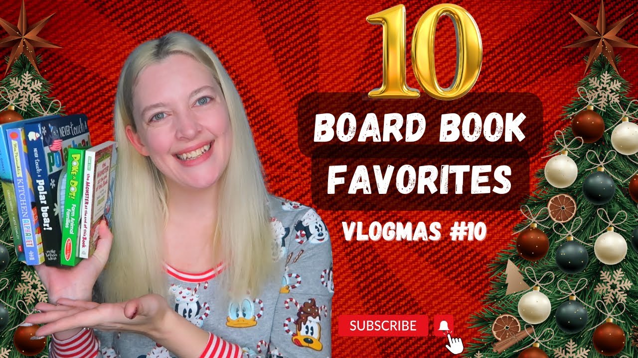 TOP 10 BOARD BOOKS FOR TODDLERS | Teacher's Favorite Board Books for Babies and Toddlers | Vlogmas