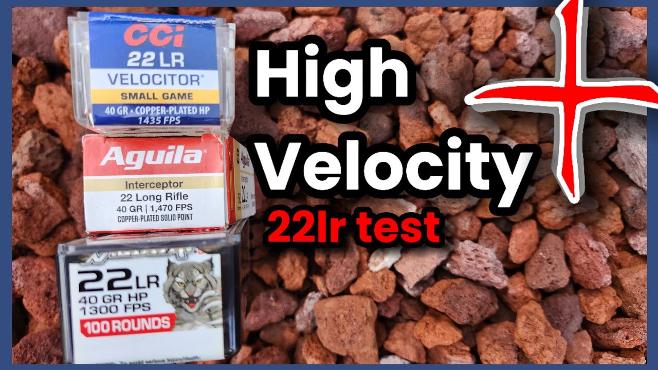 HV PLUS 22lr ammo test - CCI Velociter vs Winchester Wildcat vs Aguila Intercepter HP+